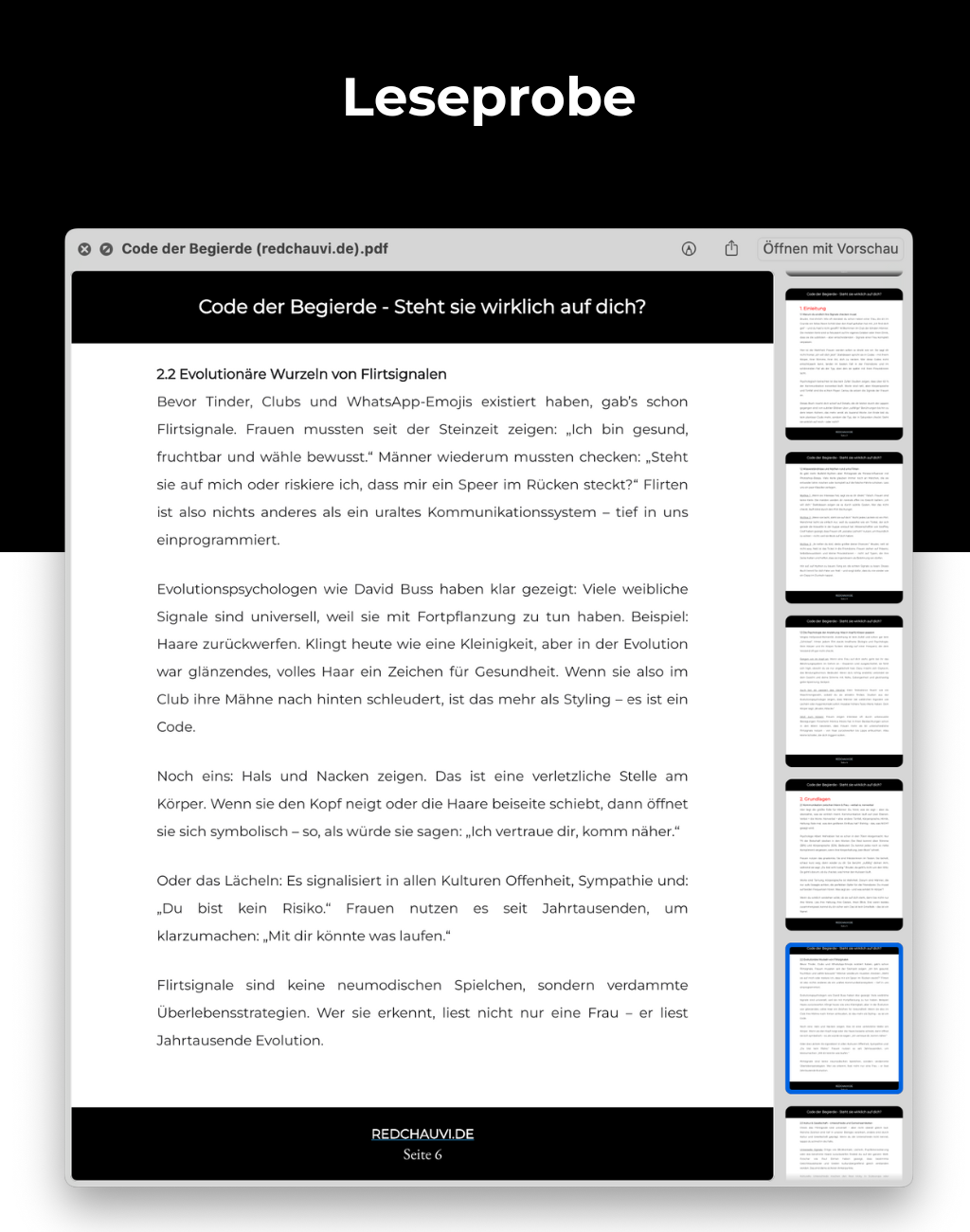 Code der Begierde: Flirtsignale entschlüsseln