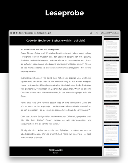 Code der Begierde: Flirtsignale entschlüsseln